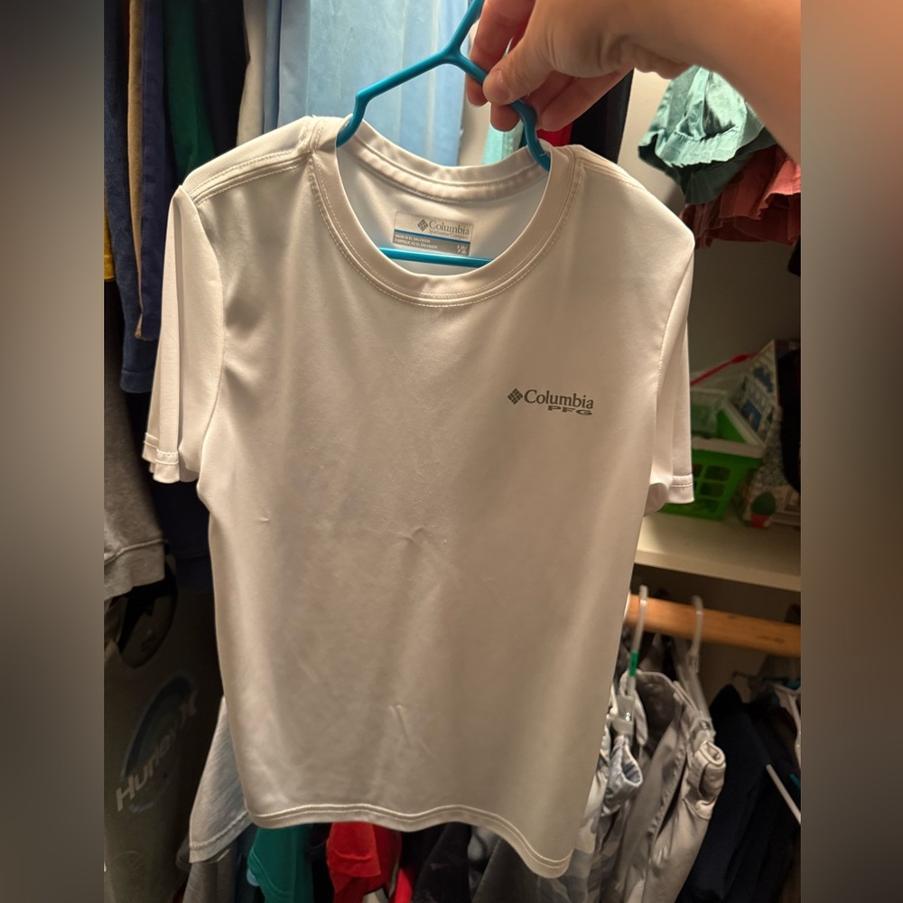 Columbia White Crew Neck Tee
